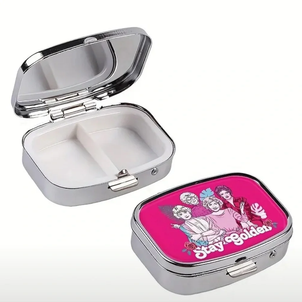 NEW| Pill Box Stay Golden Girls Portable Pill Case Medicine Trinket Organizer